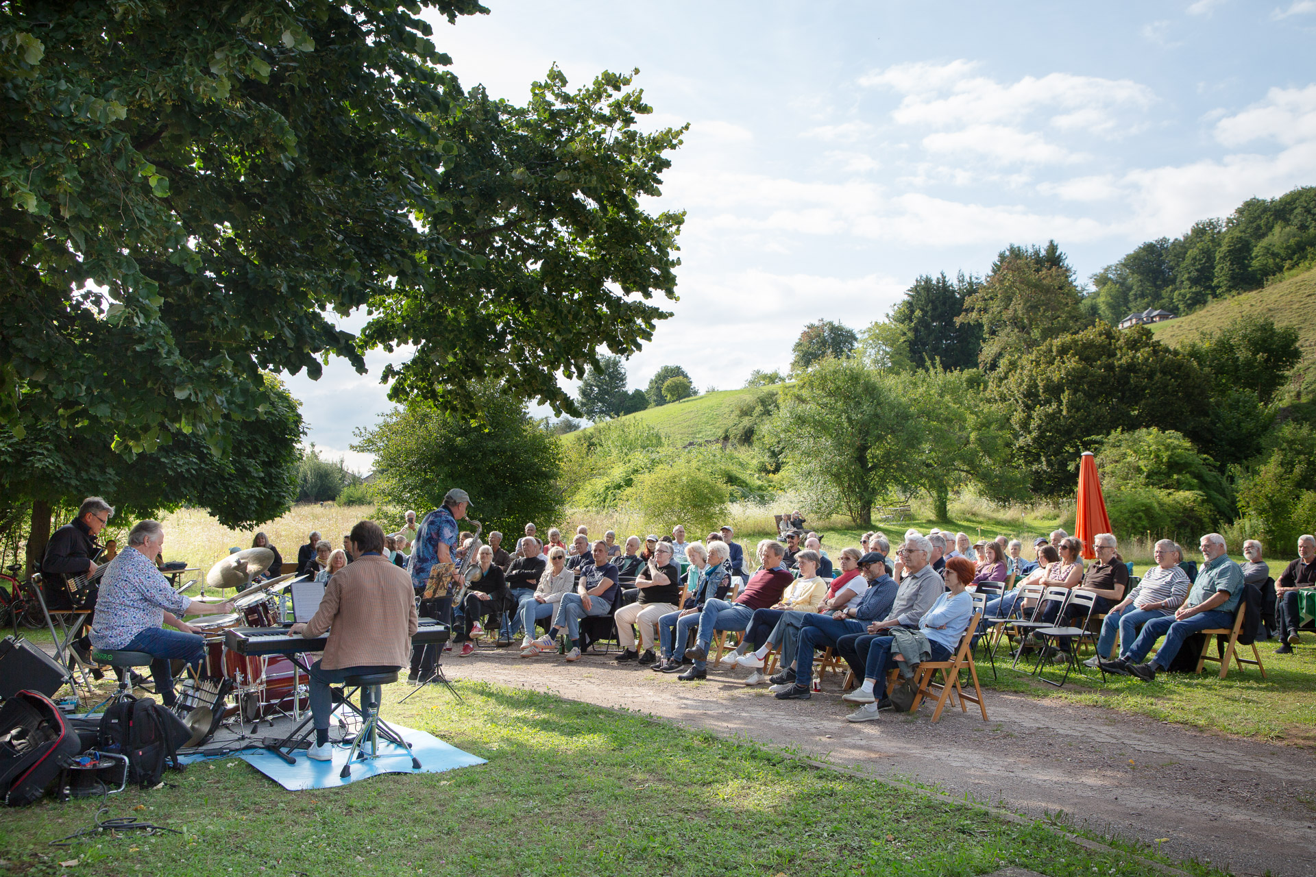 Jazz in den Gärten 2025_Mike Schweizer Quartett_01©Landelins Garten
