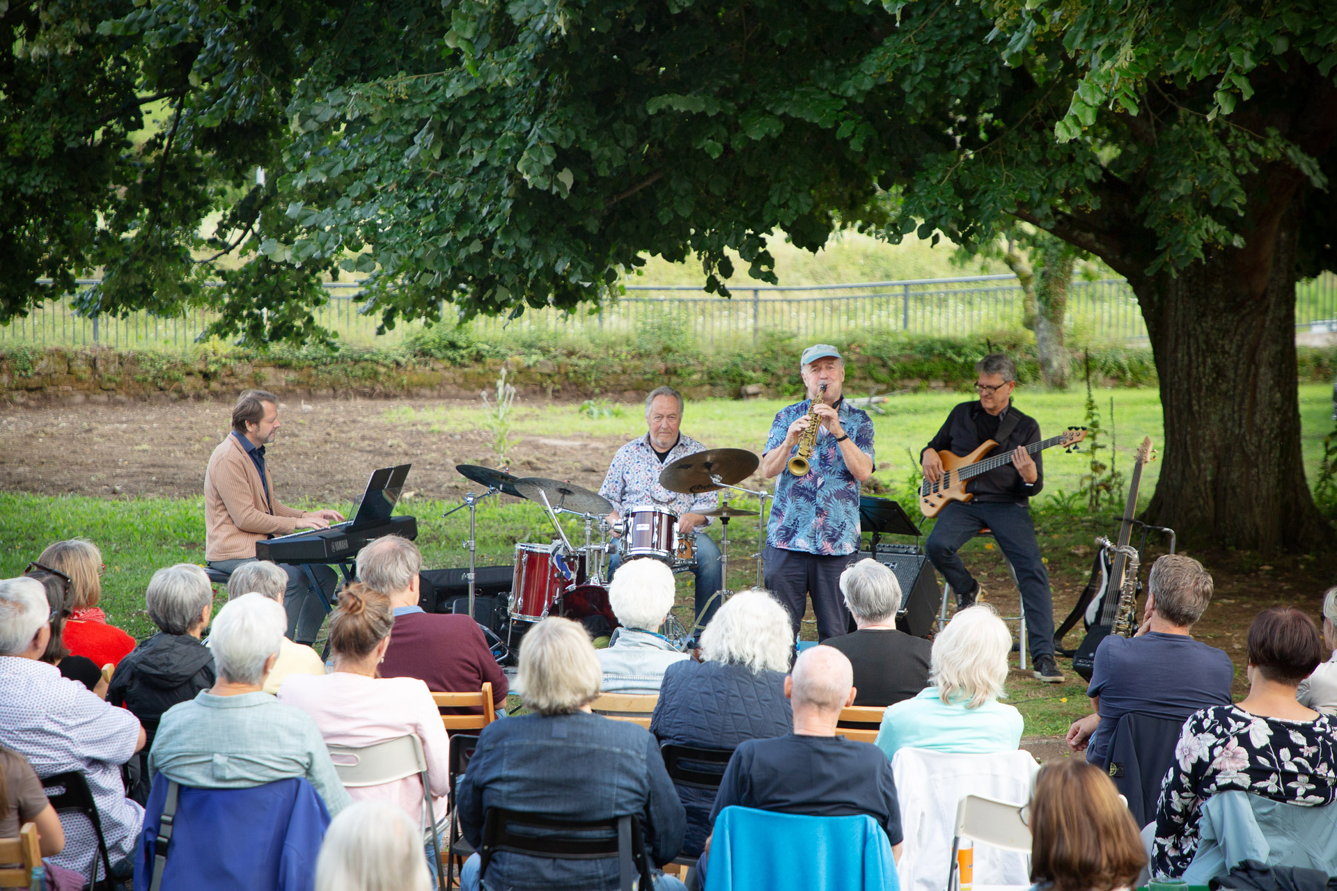 Jazz in den Gärten 2025_Mike Schweizer Quartett_03©Landelins Garten